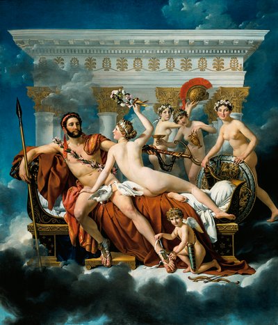 Marte disarmato da Venere e le Tre Grazie da Jacques Louis David