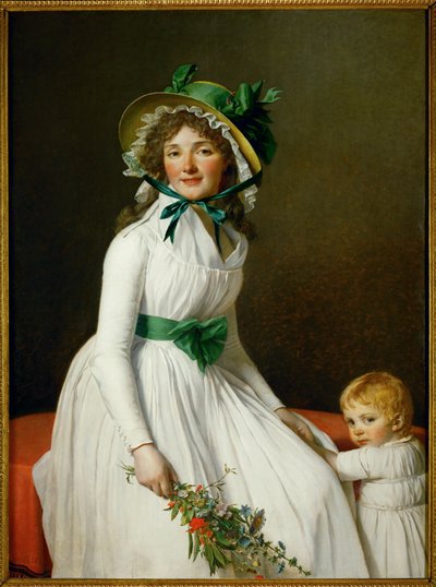 La signora Seriziat e suo figlio ... da Jacques Louis David