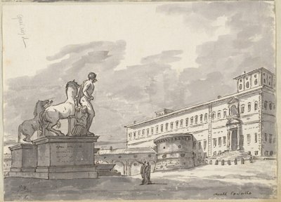 Monte Cavallo, con i Domatori di Cavalli da Jacques Louis David