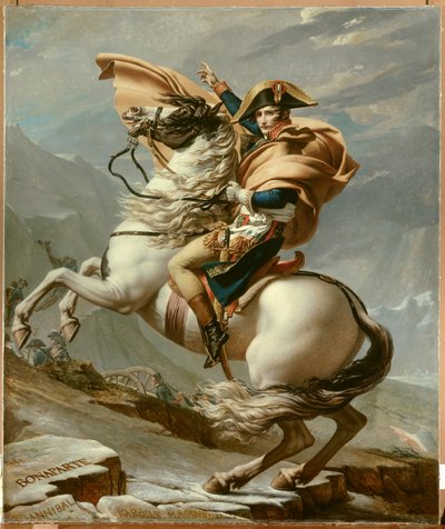 Napoleone attraversa le Alpi da Jacques Louis David