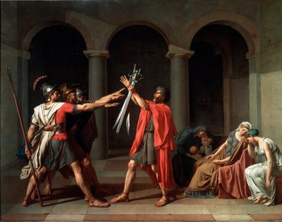 Il giuramento degli Orazi da Jacques Louis David