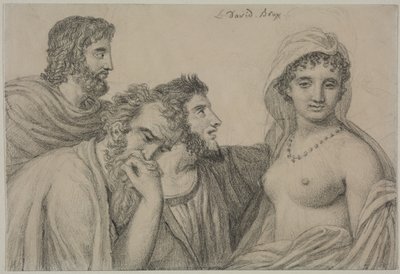 Frine davanti ai giudici, c. 1816-1820 da Jacques Louis David