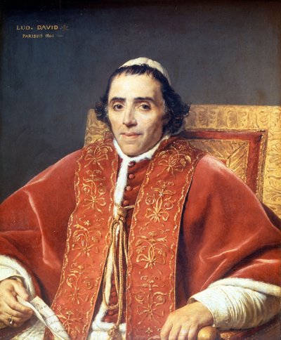 Pio VII (1742 - 1823) (dettaglio) da Jacques Louis David