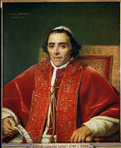 Papa Pio VII ... da Jacques Louis David
