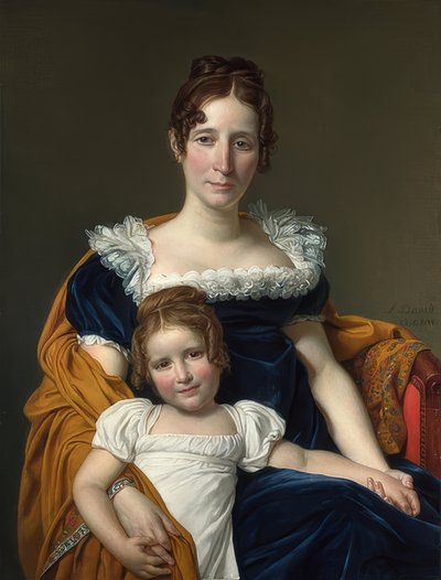 Ritratto della contessa Vilain XIIII con sua figlia da Jacques Louis David