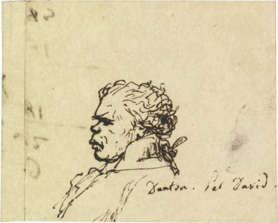 Ritratto di Georges Jacques Danton da Jacques Louis David