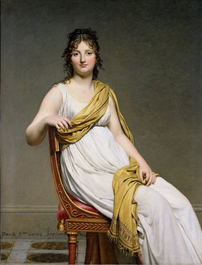 Ritratto di Madame Raymond de Verninac (1780-1827) 1798-99 da Jacques Louis David