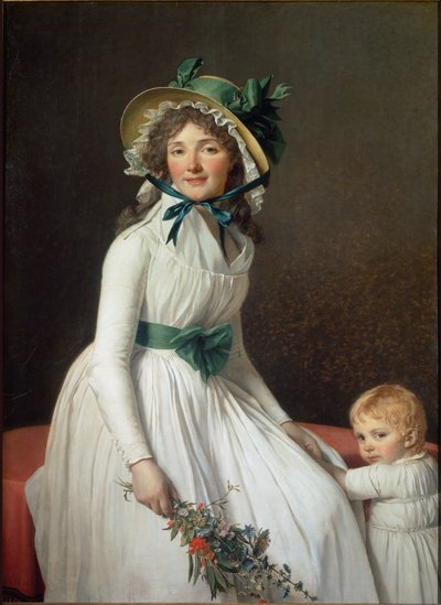 Ritratto di Madame Seriziat con suo figlio Emile da Jacques Louis David