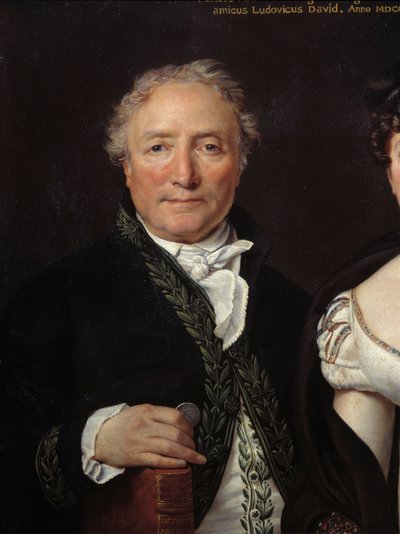 Ritratto di Monsieur Mongez (dettaglio) da Jacques Louis David