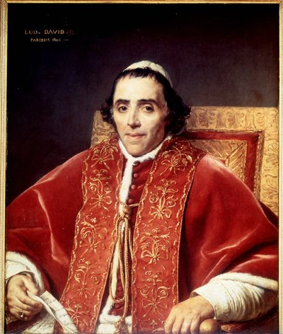 Ritratto di Pio VII (1742 - 1823) da Jacques Louis David
