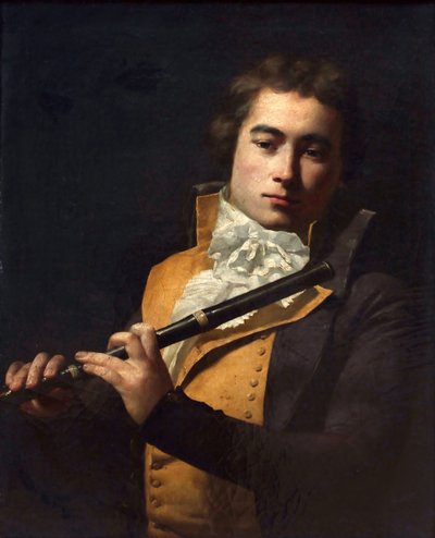 Ritratto del compositore e flautista François Devienne 1759-1803, ca 1792 da Jacques Louis David