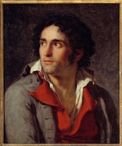 Presunto ritratto del carceriere del pittore Jacques Louis David rimasto in prigione dopo la caduta di Robespierre nel 1794 da Jacques Louis David