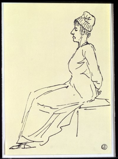 La Regina Maria Antonietta (1755-93) sulla via della sua esecuzione, 1793 da Jacques Louis David