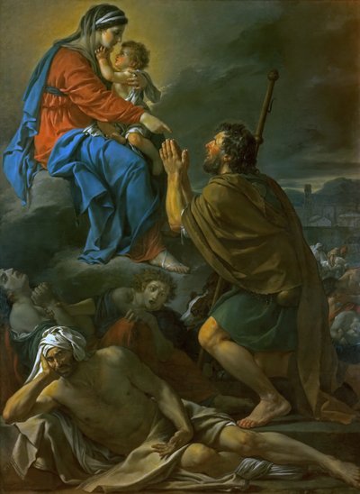 San Rocco implora la Vergine Maria per la liberazione dalla peste, 1780 da Jacques Louis David