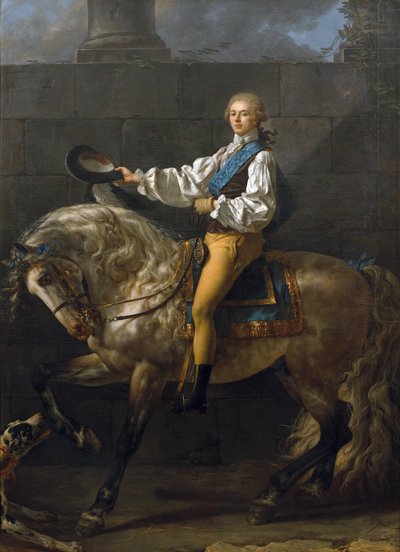 Ritratto equestre di Stanislaw Kostka Potocki da Jacques Louis David
