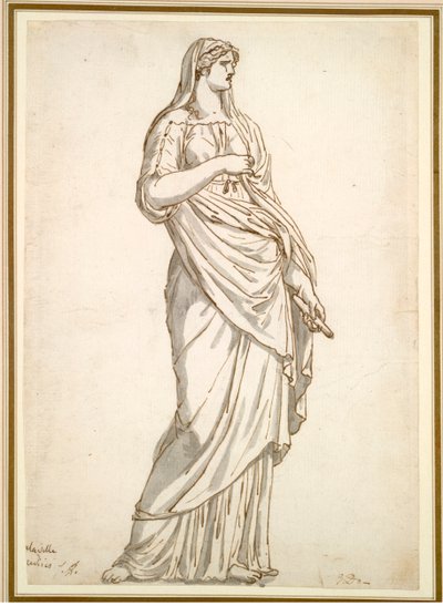 Studio della statua Sabina dalla Villa Medici da Jacques Louis David