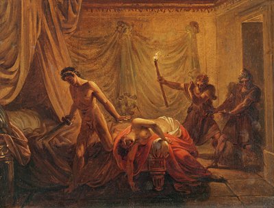 La Morte di Cleonice da Jacques Louis David