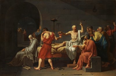 La morte di Socrate da Jacques Louis David