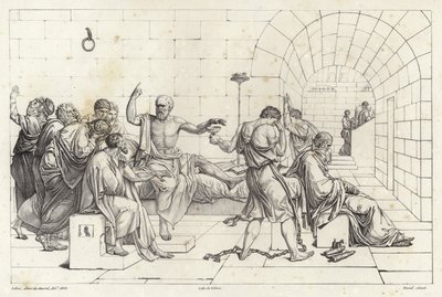 La morte di Socrate da Jacques Louis David