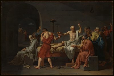 La morte di Socrate da Jacques Louis David