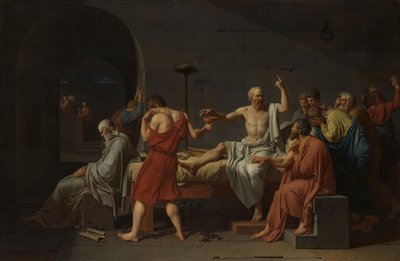 La Morte di Socrate da Jacques Louis David