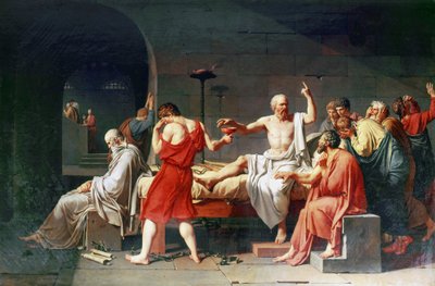 La morte di Socrate da Jacques Louis David