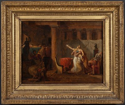 I littori riportano a Bruto i corpi dei suoi figli. Studio da Jacques Louis David