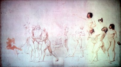 Il giuramento nella Sala della Pallacorda, 1791 da Jacques Louis David