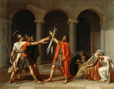 Il giuramento degli Orazi da Jacques Louis David