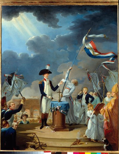 Il giuramento di La Fayette alla festa della federazione il 14 luglio da Jacques Louis David