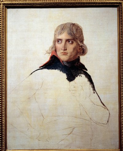 Ritratto incompiuto di Napoleone Bonaparte (1769-1821) in generale Dipinto di Louis David (1748-1825) Intorno al 1798. Dim. 0,81x0,65 m da Jacques Louis David