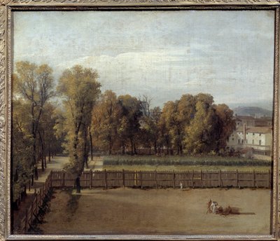 Vista del Giardino del Lussemburgo a Parigi. Dipinto di Louis David (1748-1825). 1794 da Jacques Louis David