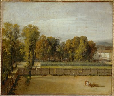 Vista del Jardin du Luxembourg a Parigi ... da Jacques Louis David