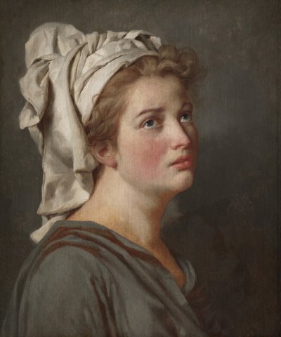 Giovane donna con turbante, c.1780 da Jacques Louis David