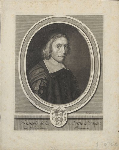 Ritratto di François de La Mothe le Vayer 1588-1672, ca. 1695 da Jacques Lubin