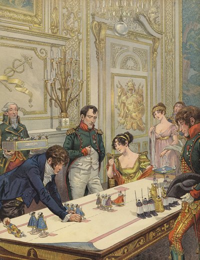 Napoleone e Giuseppina che si preparano per la loro incoronazione da Jacques Marie Gaston Onfray de Breville (Job)