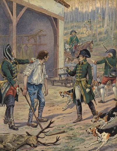 Napoleone a caccia da Jacques Marie Gaston Onfray de Breville (Job)