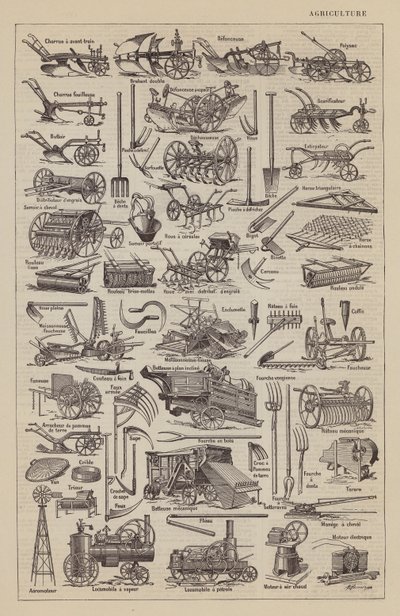 Agricoltura (litografia) da Jacques Maurice Dessertenne
