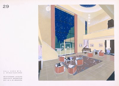 Sala a pianta aperta da Jacques Meistermann