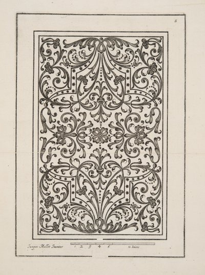Design per Parterre, da Theatre des Plans et Jardinages, pub.1652 da Jacques Mollet