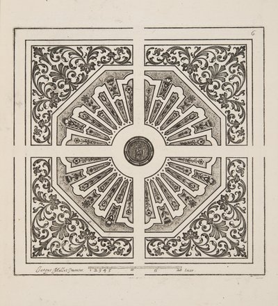 Progetto per Parterre, da Theatre des Plans et Jardinages, pub.1652 da Jacques Mollet