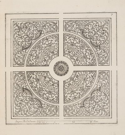 Progetto per Parterre, da Theatre des Plans et Jardinages, pub.1652 da Jacques Mollet
