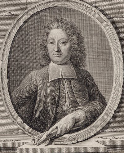 Ritratto del compositore Jean-François Lallouette 1651-1728 da Jacques Nicolas Tardieu