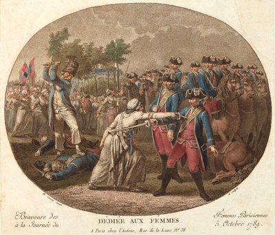 Il coraggio delle donne parigine il 5 ottobre 1789: dedicato alle donne da Jacques Philippe Caresme