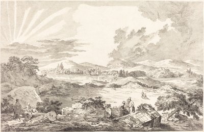 Il Dromos, Atene da Jacques Philippe LeBas after Julien David Le Roy