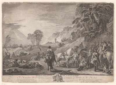 Cavalleria a riposo da Jacques Philippe Le Bas