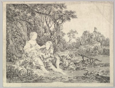 Pensant-ils au Raisin, XVIII secolo da Jacques Philippe Le Bas