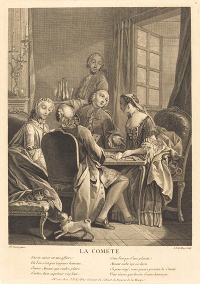 La Cometa da Jacques Philippe Le Bas after Charles Eisen