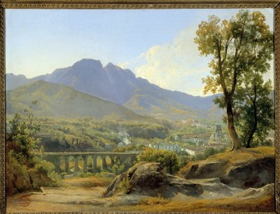 Paesaggio, vista dalla Villa Cava da Jacques Raymond Brascassat