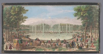 Vista del Bacino di Nettuno nel Giardino di Versailles da Jacques Rigaud (possibly)